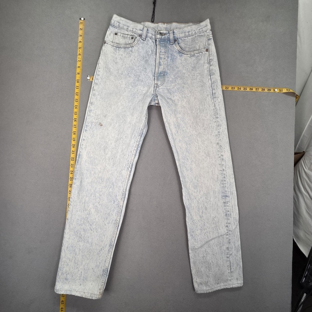 Vintage Levis 501 Jeans Mens Acid Wash Straight Button Fly USA Fits 29x30